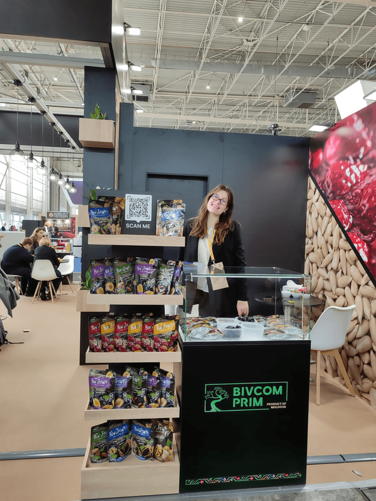 The Bivcom Prim counter at the Moldova National Stand, SIAL Paris 2026 — HALL 8, STAND D006.